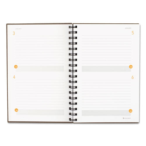 Plan. Write. Remember. Planning Notebook Two Days Per Page , 9 X 6, Gray Cover, Undated