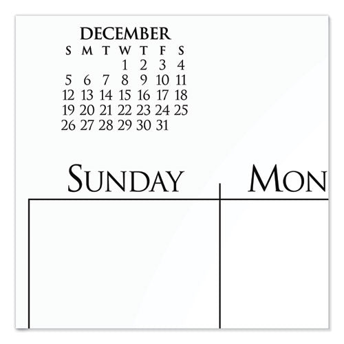 Business Monthly Wall Calendar, 15 X 12, White/black Sheets, 12-month (jan To Dec): 2025