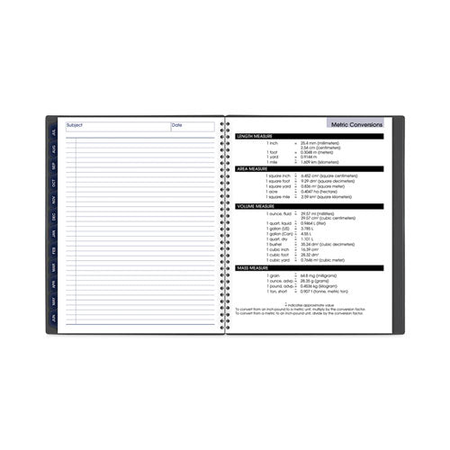 Dayminder Academic Monthly Desktop Planner, Twin-wire Binding, 11 X 8.5, Charcoal Cover, 12-month (july To June): 2024-2025