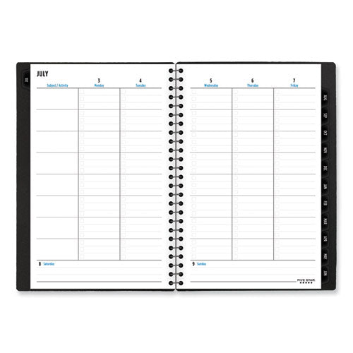 Academic Year Customizable Student Weekly/monthly Planner, 8.5 X 6.75, 12-month (july To June), 2024 To 2025