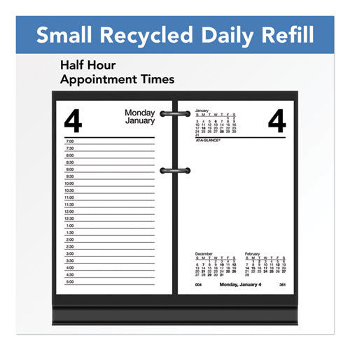 Desk Calendar Recycled Refill, 3.5 X 6, White Sheets, 12-month (jan To Dec): 2025