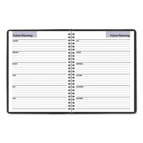 Dayminder Monthly Planner With Notes Column, Ruled Blocks, 8.75 X 7, Black Cover, 12-month (jan To Dec): 2025