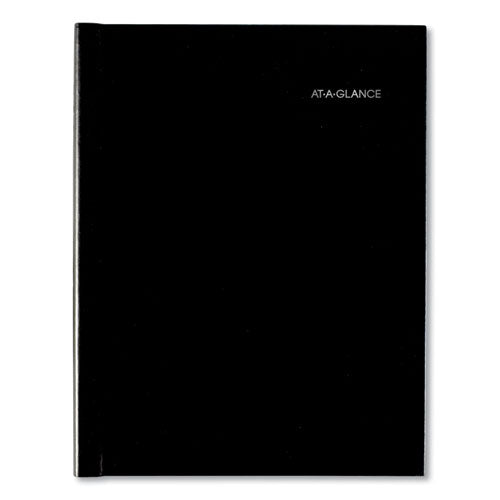 Dayminder Hardcover Weekly Vertical-column Format Appointment Book, 11 X 8, Black Cover, 12-month (jan To Dec): 2025