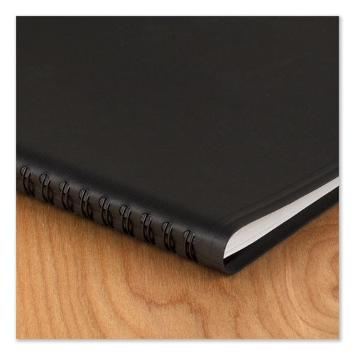 Dayminder Open-schedule Weekly Appointment Book, 8.75 X 7, Black Cover, 12-month (jan To Dec): 2025