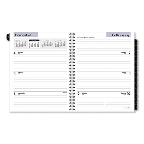 Dayminder Executive Weekly/monthly Refill, 8.75 X 7, White Sheets, 12-month (jan To Dec): 2025