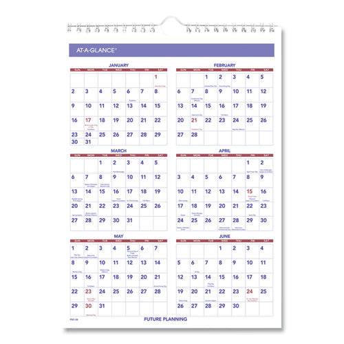 Monthly Wall Calendar With Ruled Daily Blocks, 8 X 11, White Sheets, 12-month (jan To Dec): 2025