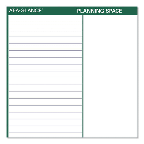 Vertical Erasable Wall Planner, 32 X 48, White/green Sheets, 12-month (jan To Dec): 2025