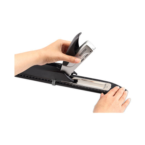 Long Reach Stapler, 25-sheet Capacity, 12" Throat, Black/silver