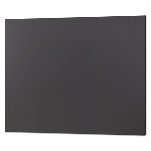 Foam Board, Cfc-free Polystyrene, 20 X 30, Black Surface And Core, 10/carton