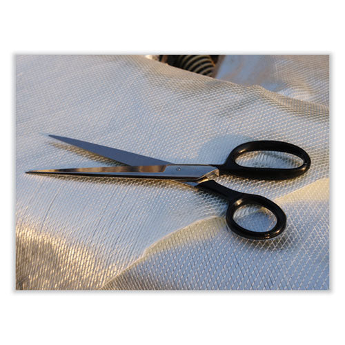 Hot Forged Carbon Steel Shears, 9" Long, 4.5" Cut Length, Straight Black Handle