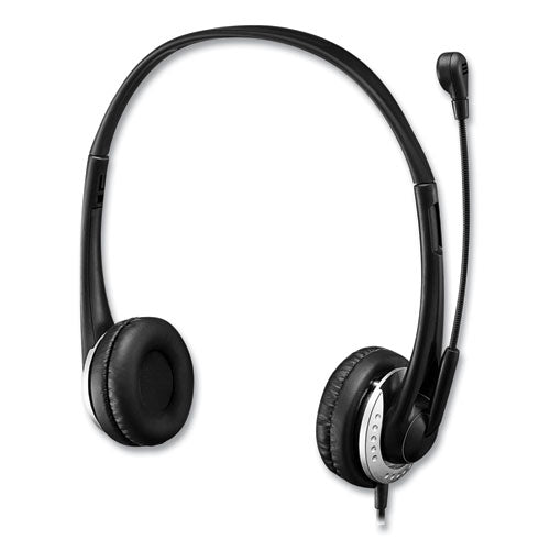 Xtream P2 Binaural Over The Head Headset With Microphone, Black