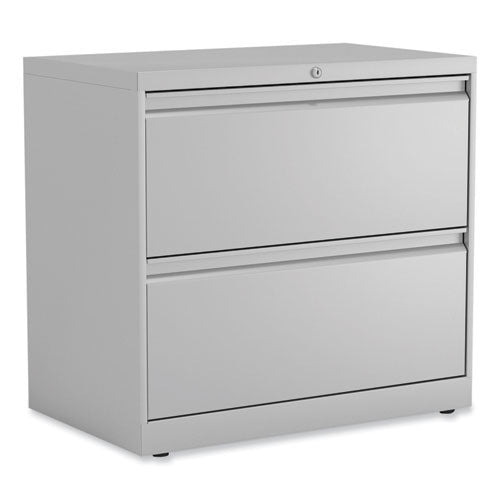 Lateral File, 2 Legal/letter-size File Drawers, Light Gray, 30" X 18.63" X 28"