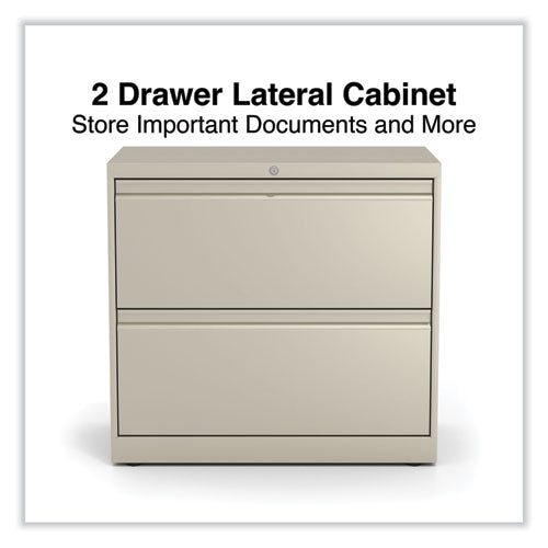 Lateral File, 2 Legal/letter-size File Drawers, Putty, 30" X 18.63" X 28"