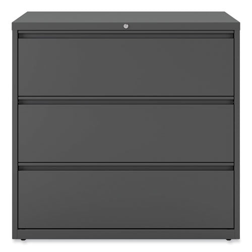 Lateral File, 3 Legal/letter/a4/a5-size File Drawers, Charcoal, 42" X 18.63" X 40.25"