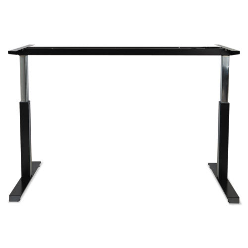 Adaptivergo Sit-stand Pneumatic Height-adjustable Table Base, 59.06" X 28.35" X 26.18" To 39.57", Black