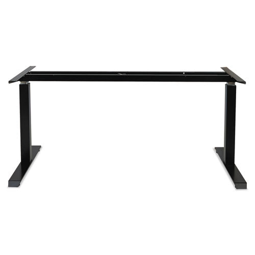 Adaptivergo Sit-stand Pneumatic Height-adjustable Table Base, 59.06" X 28.35" X 26.18" To 39.57", Black