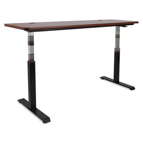 Adaptivergo Sit-stand Pneumatic Height-adjustable Table Base, 59.06" X 28.35" X 26.18" To 39.57", Black