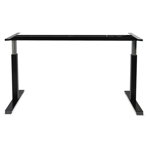 Adaptivergo Sit-stand Pneumatic Height-adjustable Table Base, 59.06" X 28.35" X 26.18" To 39.57", Black