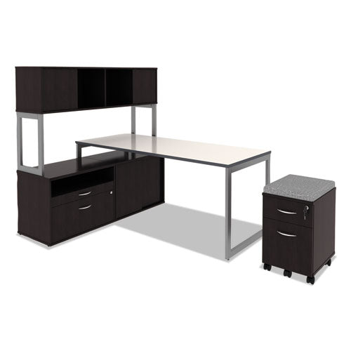 Alera Open Office Desk Series Adjustable O-leg Desk Base, 47.25 To 70.78w X 23.63d X 28.5h, Silver