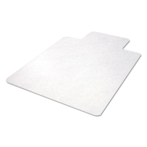 All Day Use Non-studded Chair Mat For Hard Floors, 36 X 48, Lipped, Clear