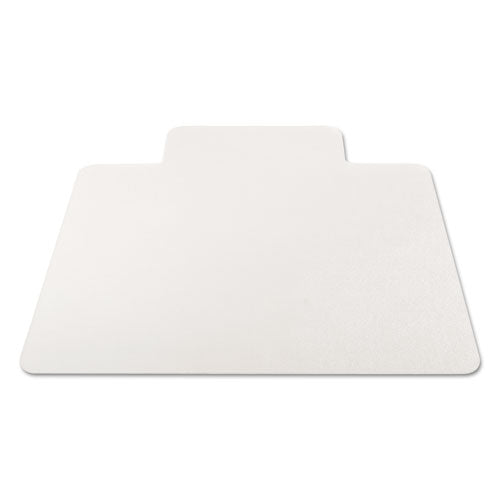 All Day Use Non-studded Chair Mat For Hard Floors, 45 X 53, Wide Lipped, Clear