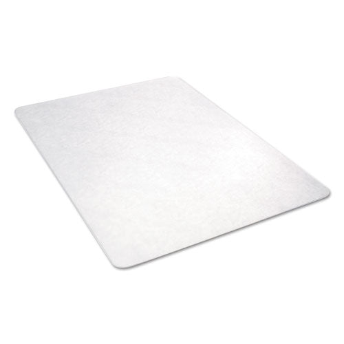 All Day Use Non-studded Chair Mat For Hard Floors, 46 X 60, Rectangular, Clear