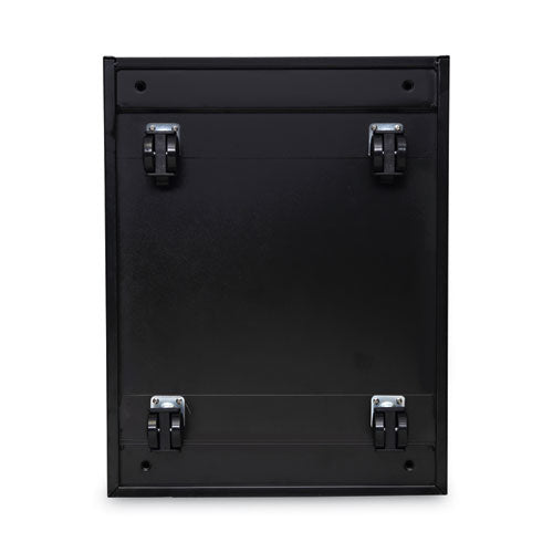 File Pedestal, Left Or Right, 2 Legal/letter-size File Drawers, Black, 14.96" X 19.29" X 27.75"