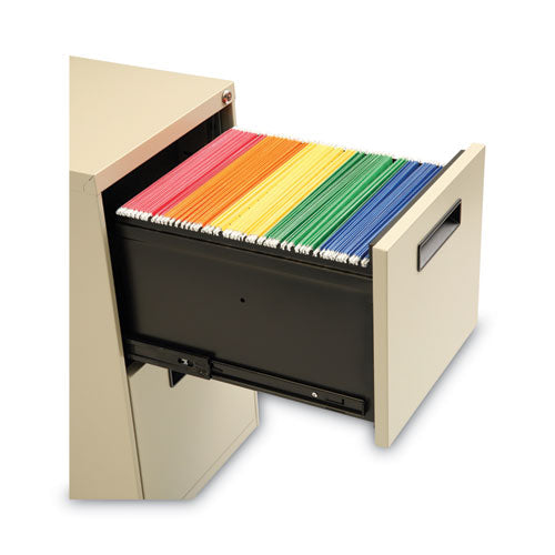 File Pedestal, Left Or Right, 2 Legal/letter-size File Drawers, Putty, 14.96" X 19.29" X 27.75"