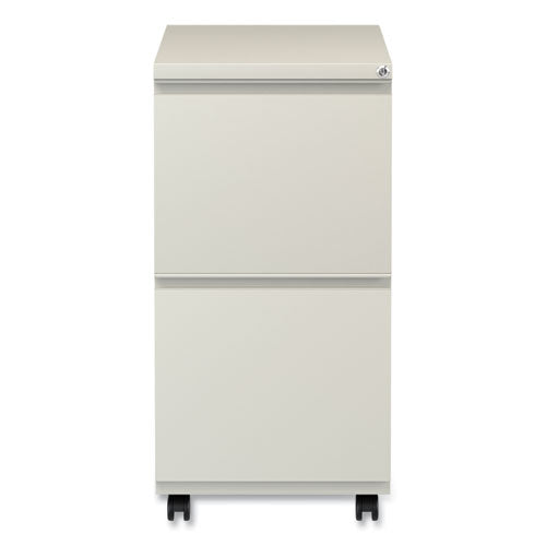 File Pedestal With Full-length Pull, Left Or Right, 2 Legal/letter-size File Drawers, Putty, 14.96" X 19.29" X 27.75"