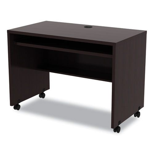 Alera Valencia Series Mobile Workstation Desk, 41.38" X 23.63" X 30", Espresso