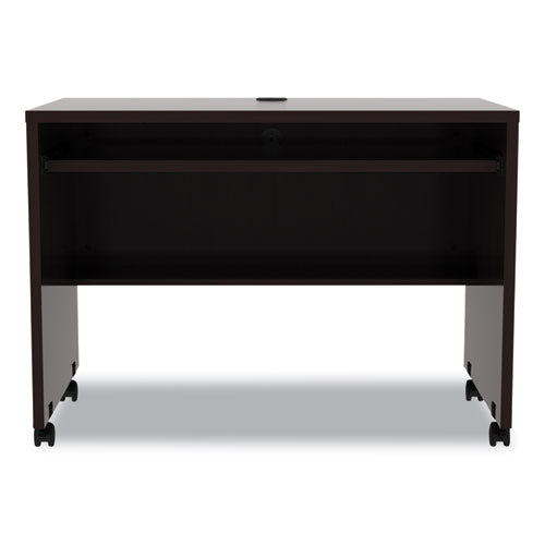 Alera Valencia Series Mobile Workstation Desk, 41.38" X 23.63" X 30", Espresso