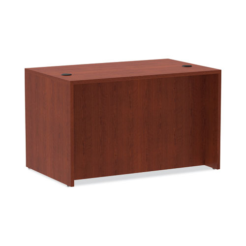 Alera Valencia Series Straight Front Desk Shell, 47.25" X 29.5" X 29.63", Medium Cherry