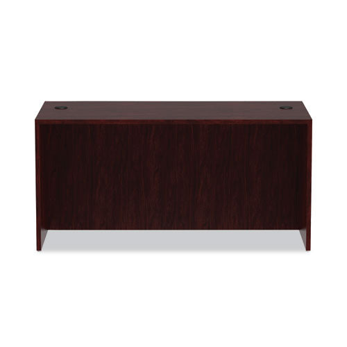 Alera Valencia Series Straight Front Desk Shell, 59.13" X 29.5" X 29.63", Mahogany