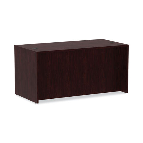 Alera Valencia Series Straight Front Desk Shell, 59.13" X 29.5" X 29.63", Mahogany