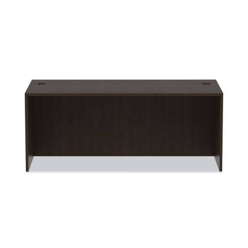 Alera Valencia Series Straight Front Desk Shell, 71" X 35.5" X 29.63", Espresso