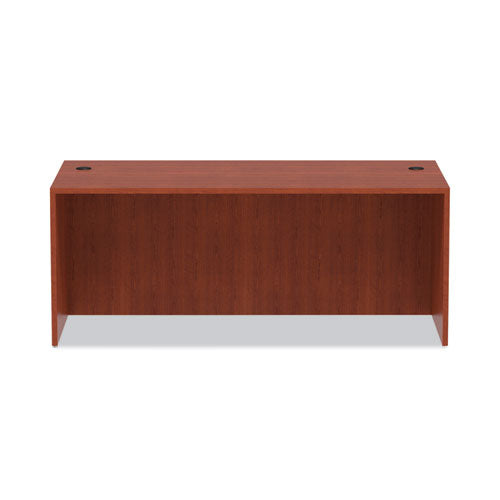 Alera Valencia Series Straight Front Desk Shell, 71" X 35.5" X 29.63", Medium Cherry