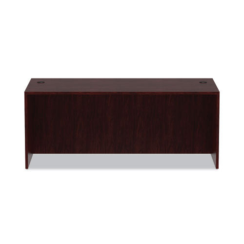 Alera Valencia Series Straight Front Desk Shell, 71" X 35.5" X 29.63", Mahogany