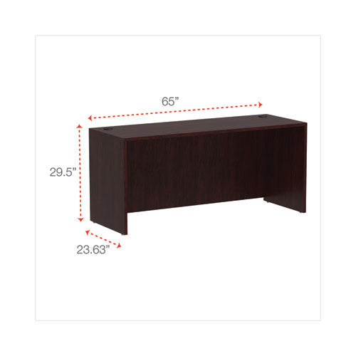 Alera Valencia Series Credenza Shells, 65w X 23.6d X 29.5h, Mahogany