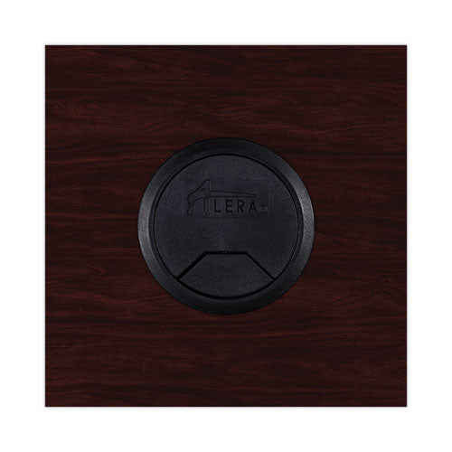 Alera Valencia Series Reversible Return/bridge Shell, 47.25w X 23.63d X 29.5h, Mahogany