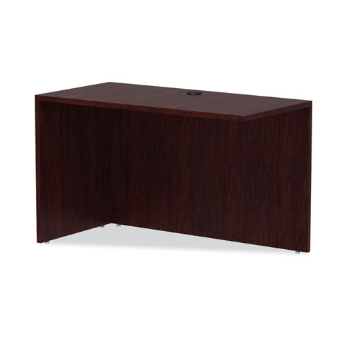 Alera Valencia Series Reversible Return/bridge Shell, 47.25w X 23.63d X 29.5h, Mahogany