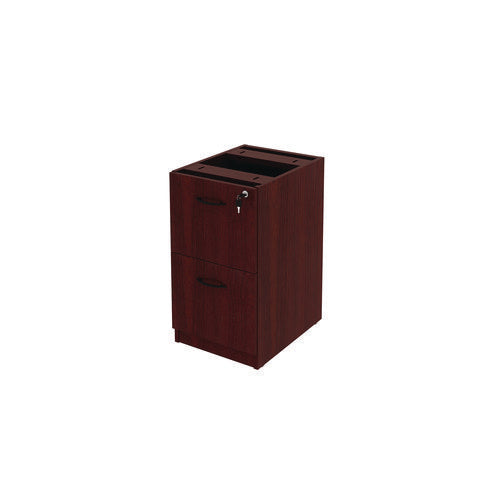 Alera Valencia Series Full Pedestal File, Left Or Right, 2 Legal/letter-size File Drawers, Mahogany, 15.63" X 20.5" X 28.5"