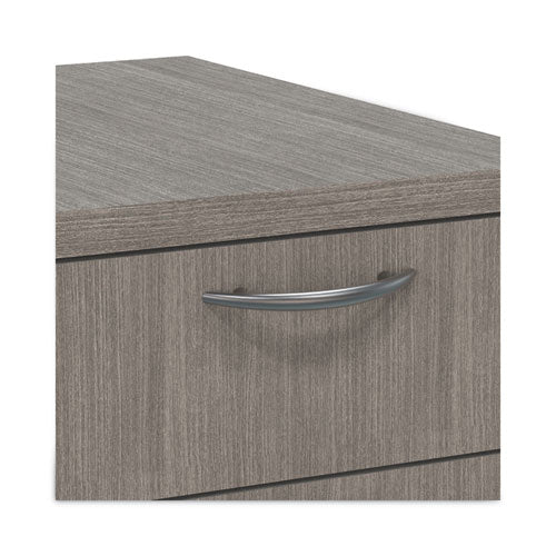 Alera Valencia Series Mobile Pedestal File, Left/right, 3-drawer: Box/box/file, Legal/letter, Gray, 15.88 X 20.5 X 28.39