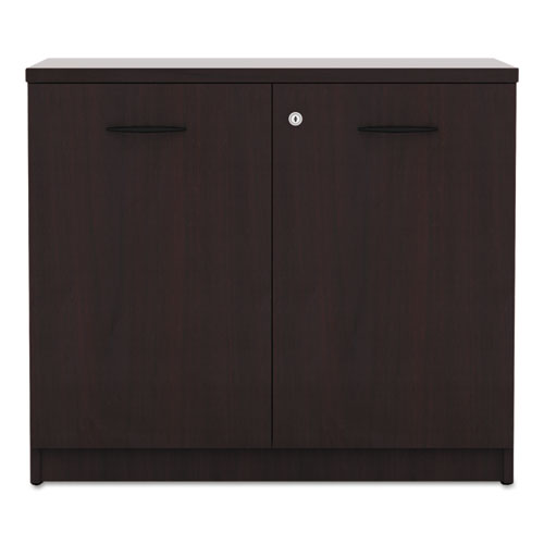 Alera Valencia Series Storage Cabinet, 34.13w X 22.78d X 29.5h, Mahogany