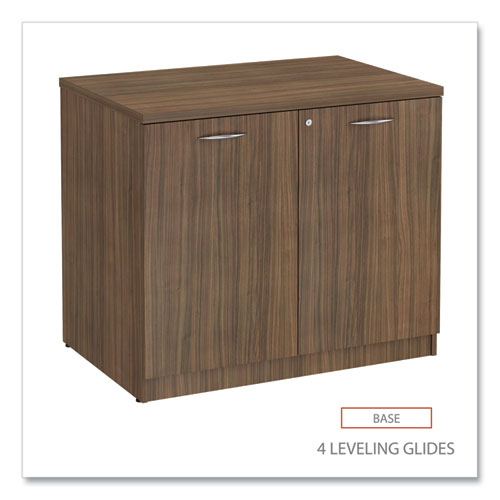 Alera Valencia Series Storage Cabinet, 34.3w X 22.78d X 29.5h, Modern Walnut