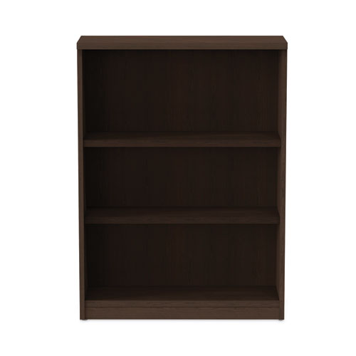 Alera Valencia Series Bookcase, Three-shelf, 31.75w X 14d X 39.38h, Espresso