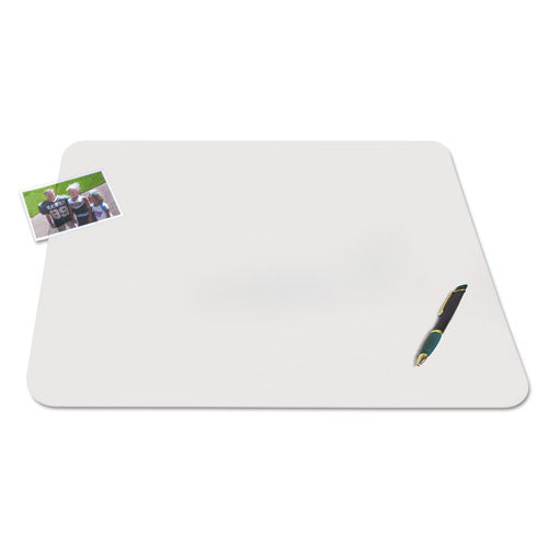 Krystalview Desk Pad With Antimicrobial Protection, Matte Finish, 22 X 17, Clear