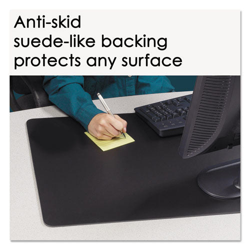 Rhinolin Ii Desk Pad With Antimicrobial Protection, 36 X 24, Black