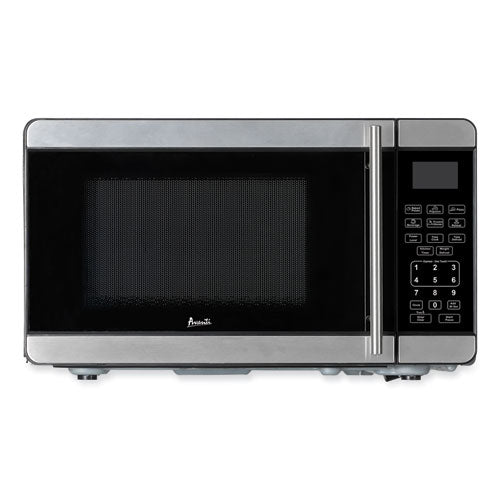 0.7 Cubic Foot Microwave Oven, 700 Watts, Black/stainless Steel