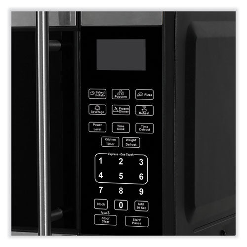 0.7 Cubic Foot Microwave Oven, 700 Watts, Black/stainless Steel