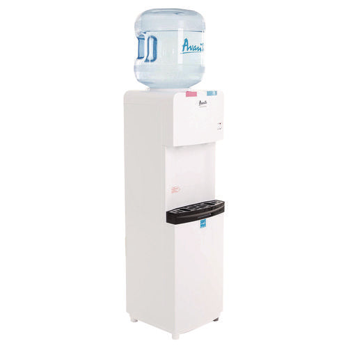 Hot And Cold Water Stand Up Dispenser, 3-5 Gal, 11 X 12 X 36, White